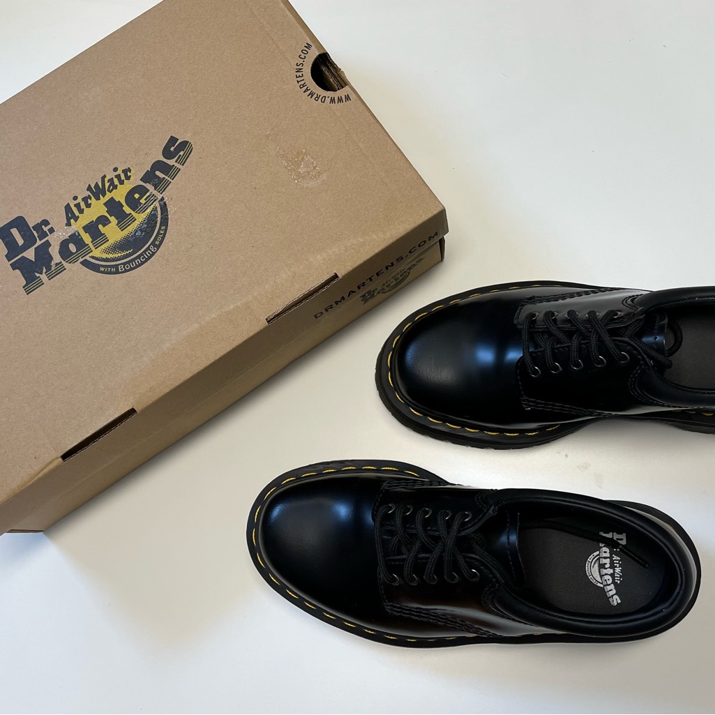 Nib Dr. Martens 8053 Quad Black Womens Sz 8